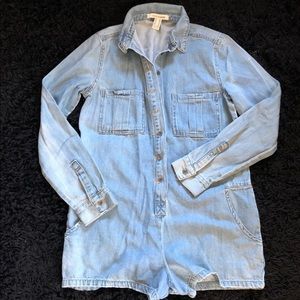 Denim romper